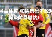 米兰体育-帕德博恩不敌对手，保级前景堪忧！