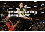 米兰体育-爵士队新秀球员连续得分超过30分